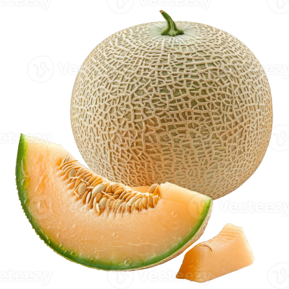Cantaloupe Isolated on a Transparent Background png