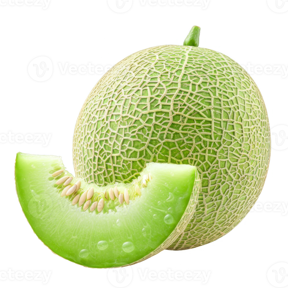 Honeydew melon Isolated on a Transparent Background png