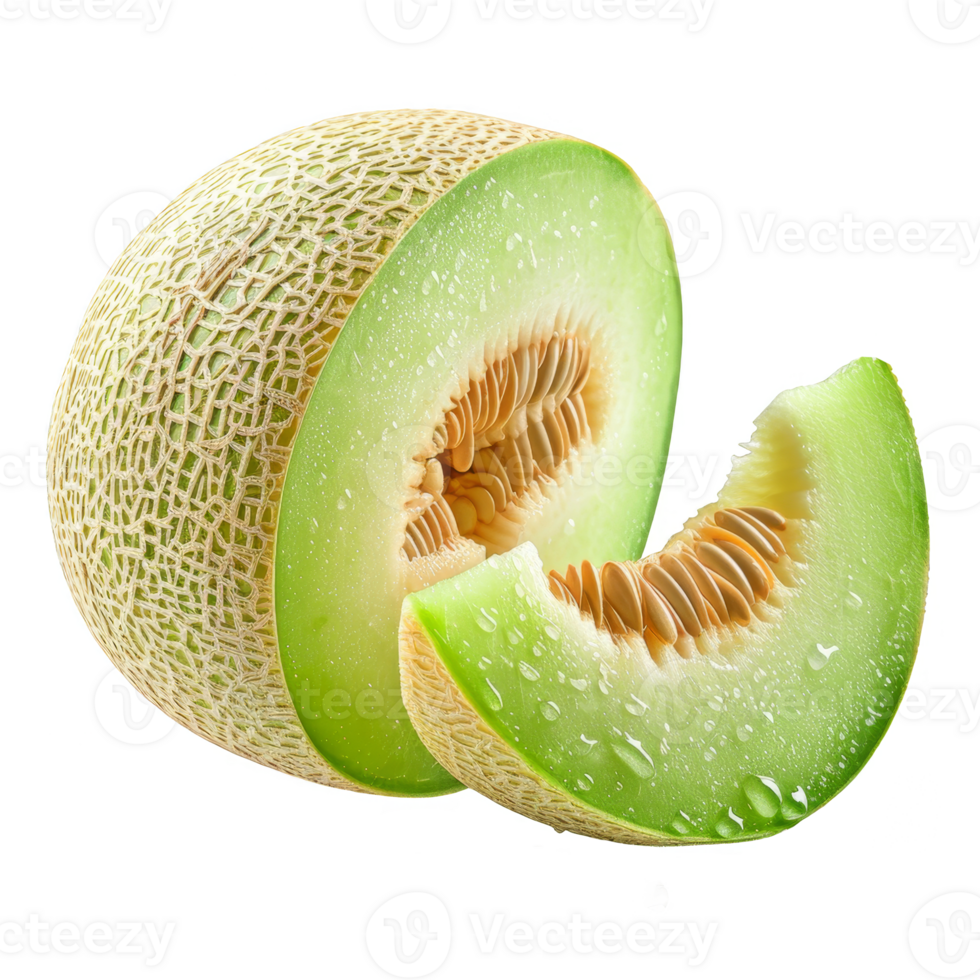 Honeydew melon Isolated on a Transparent Background png
