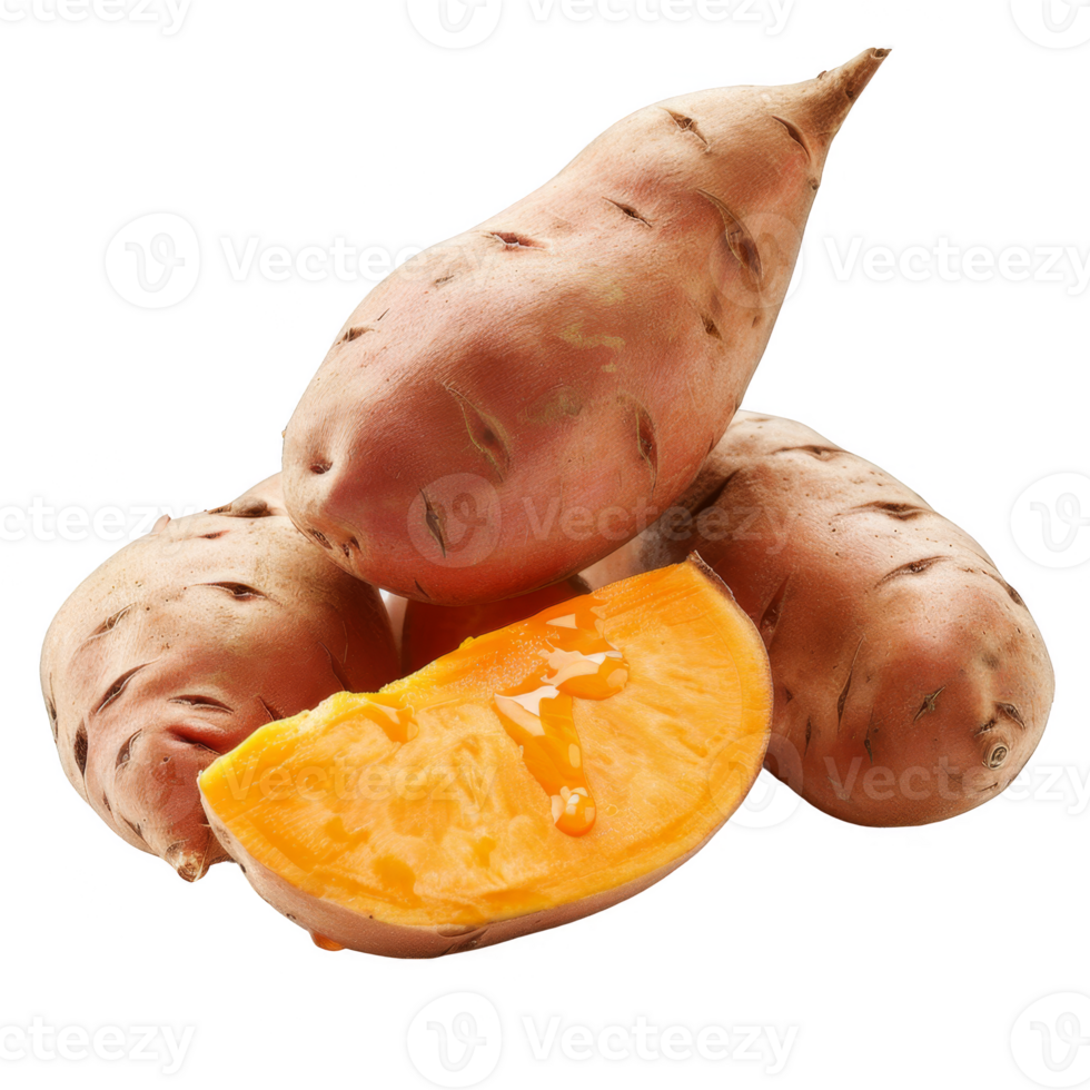 Sweet Potato Isolated on a Transparent Background png