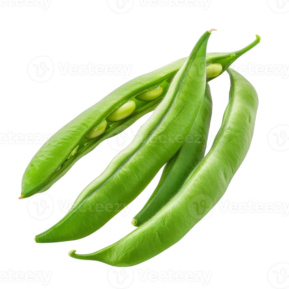 Green beans Isolated on a Transparent Background png