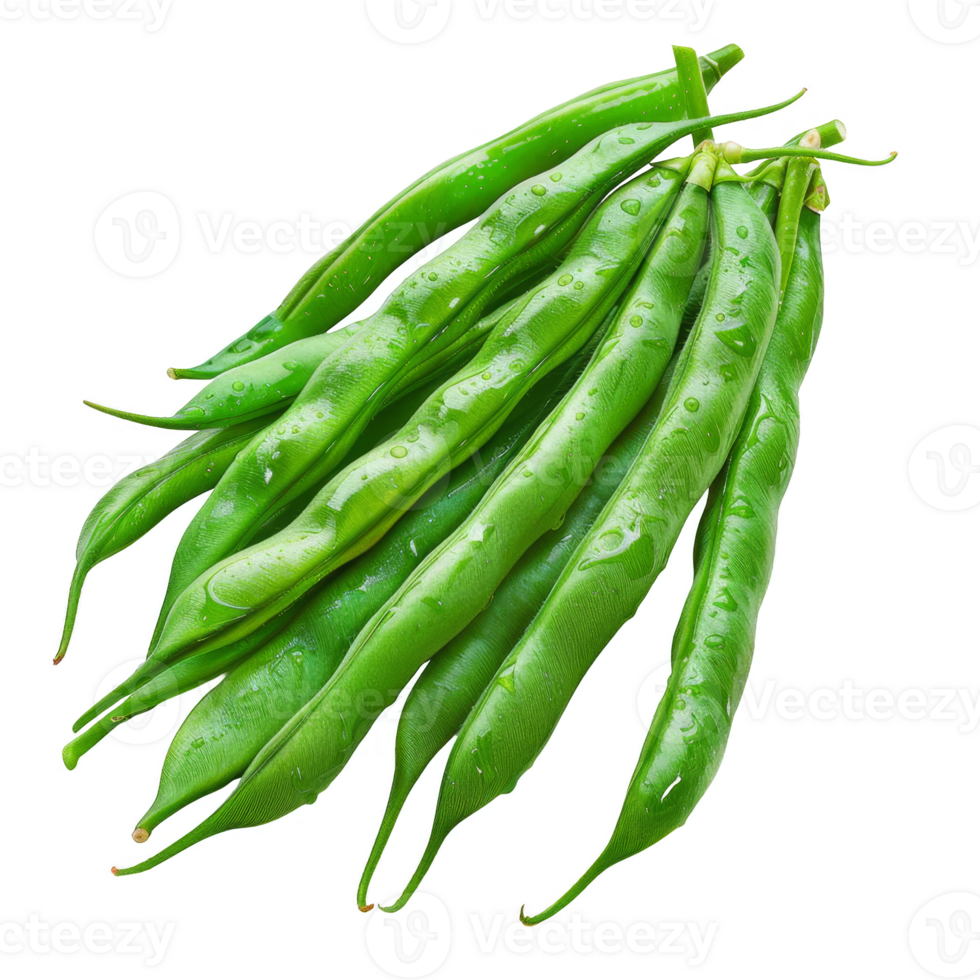 Green beans Isolated on a Transparent Background png