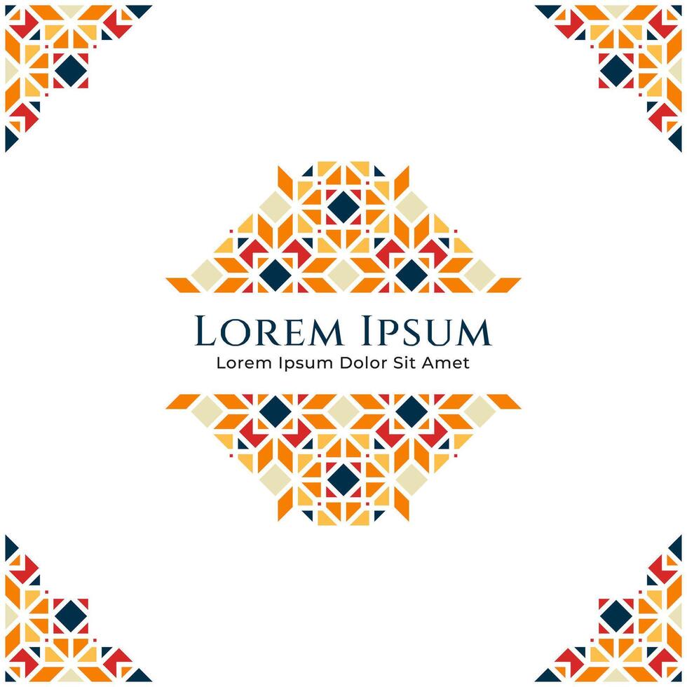 Oriental Ornament Design for Islamic Theme, Specially for Ramadan or Eid Greeting vector