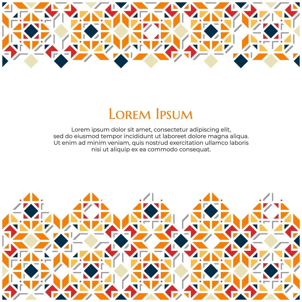 Arabic and Islamic Geometric Diagonal Pattern Design with Silhouette vector