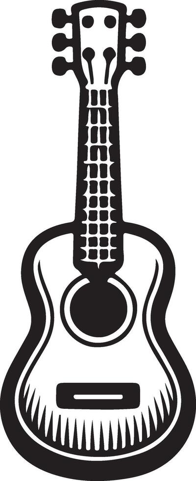 Ukulele silhouette illustration vector