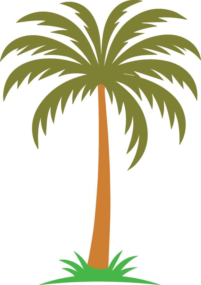 palm tree silhouette illustration vector