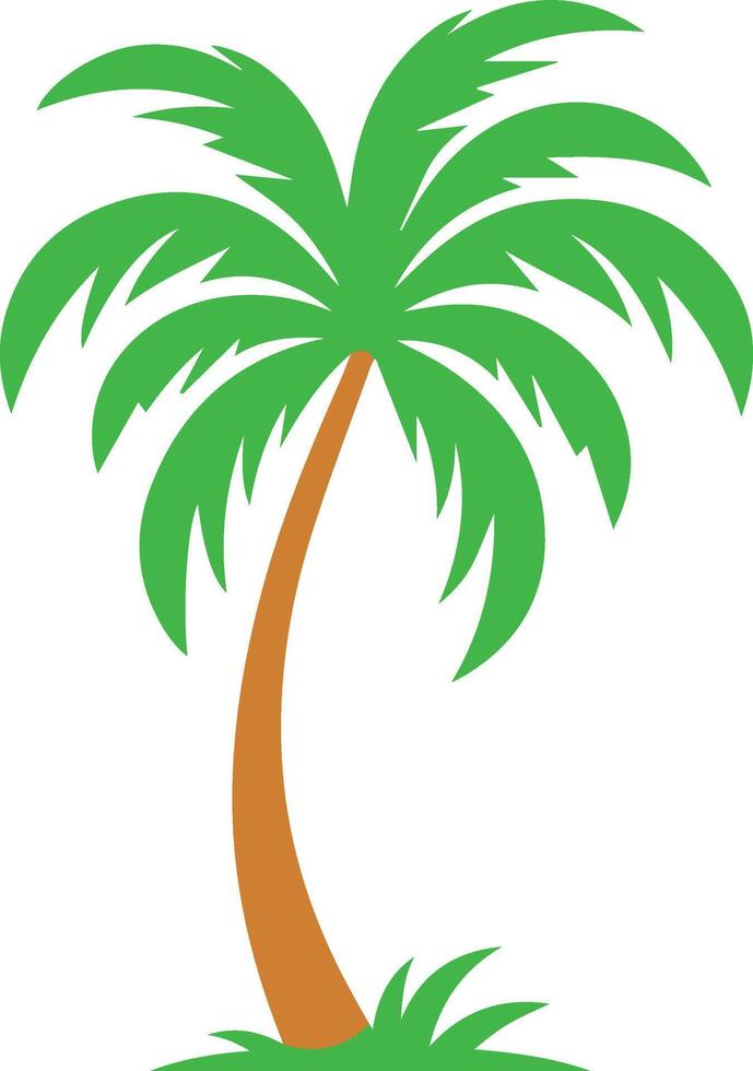 palm tree silhouette illustration vector