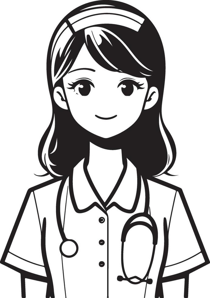 Woman Nurse Illustration vector
