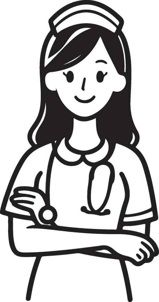 Woman Nurse Illustration vector