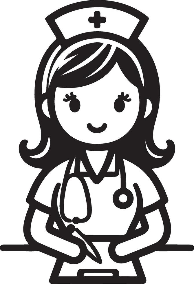 Woman Nurse Illustration vector