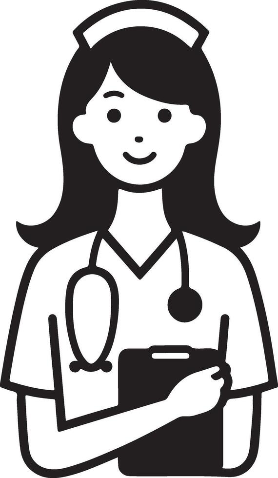 Woman Nurse Illustration vector