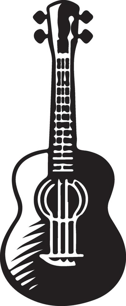 Ukulele silhouette illustration vector