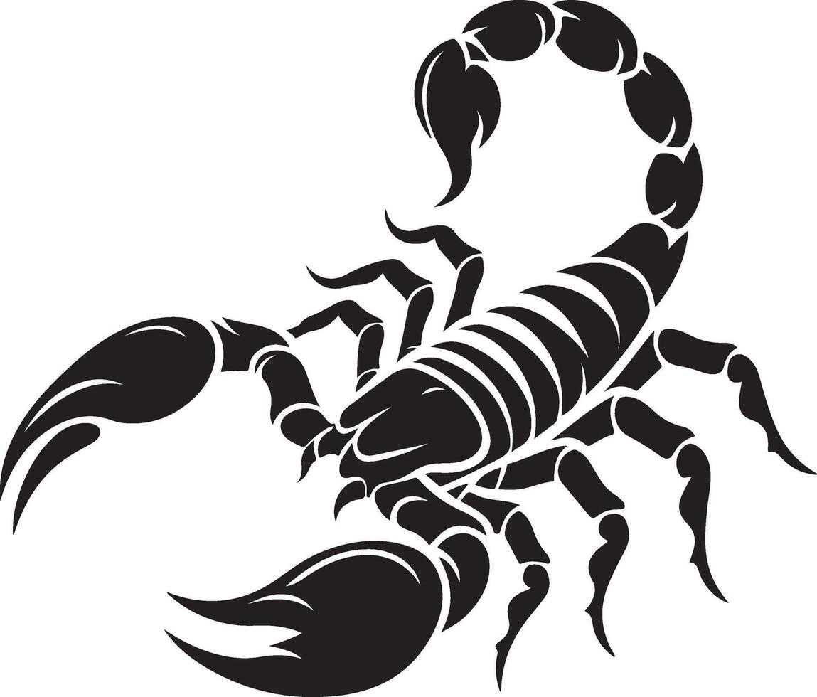 scorpion silhouette illustration vector