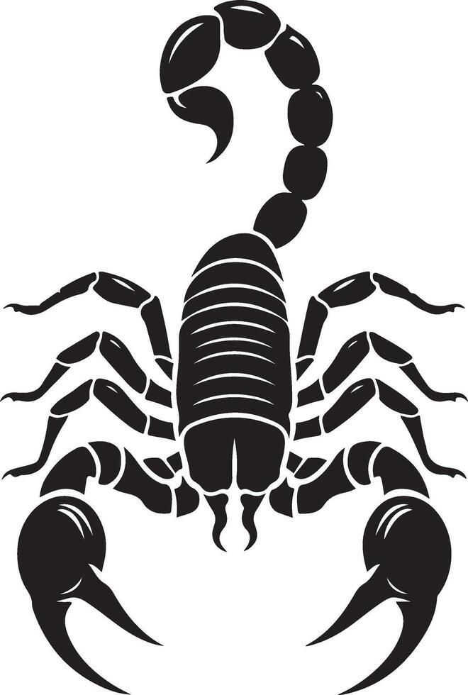 scorpion silhouette illustration vector