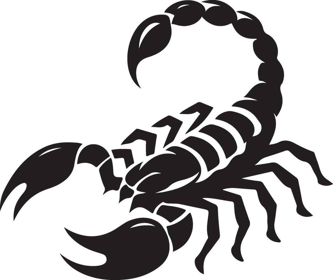 scorpion silhouette illustration vector