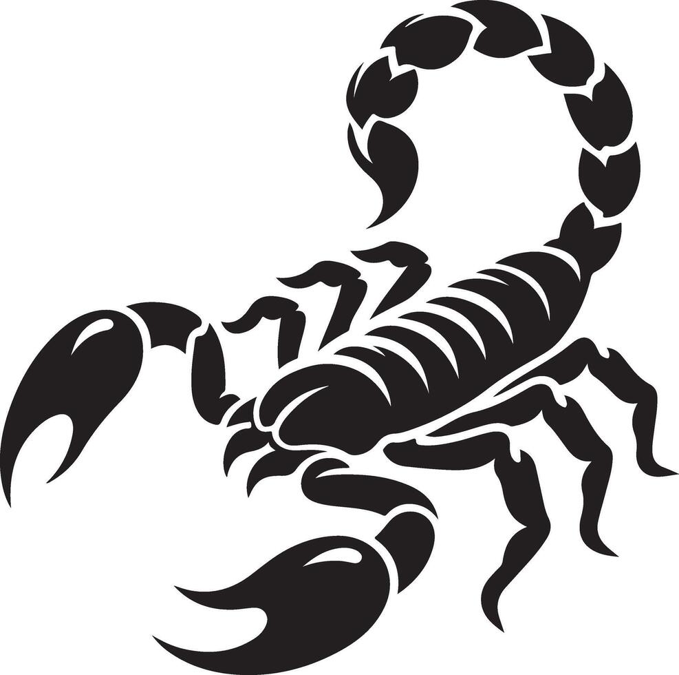 scorpion silhouette illustration vector