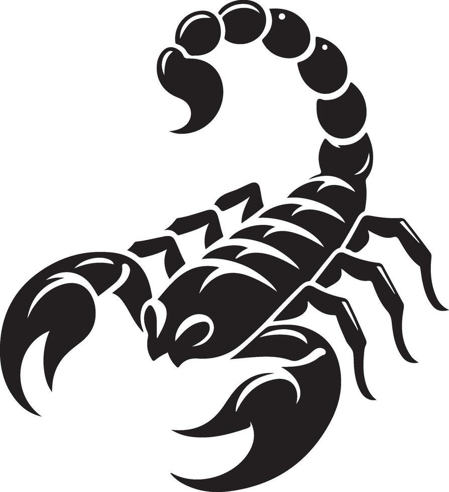 scorpion silhouette illustration vector
