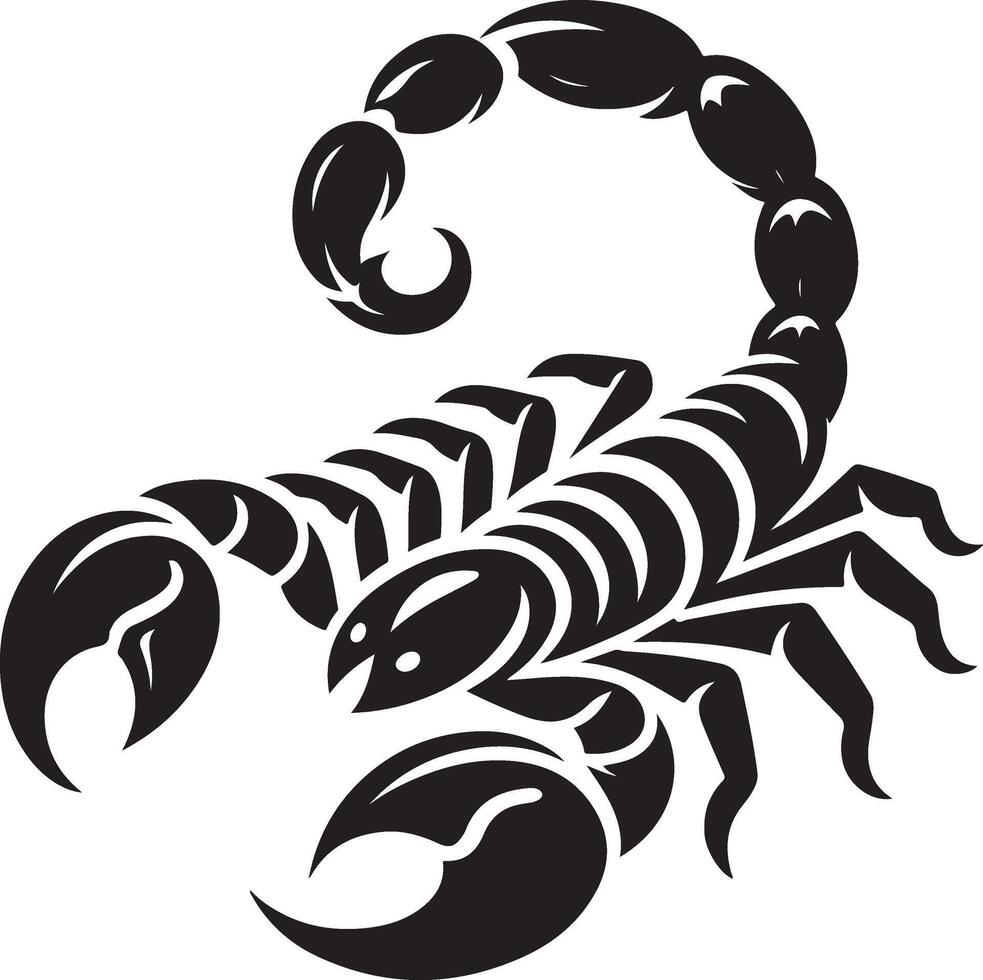 scorpion silhouette illustration vector