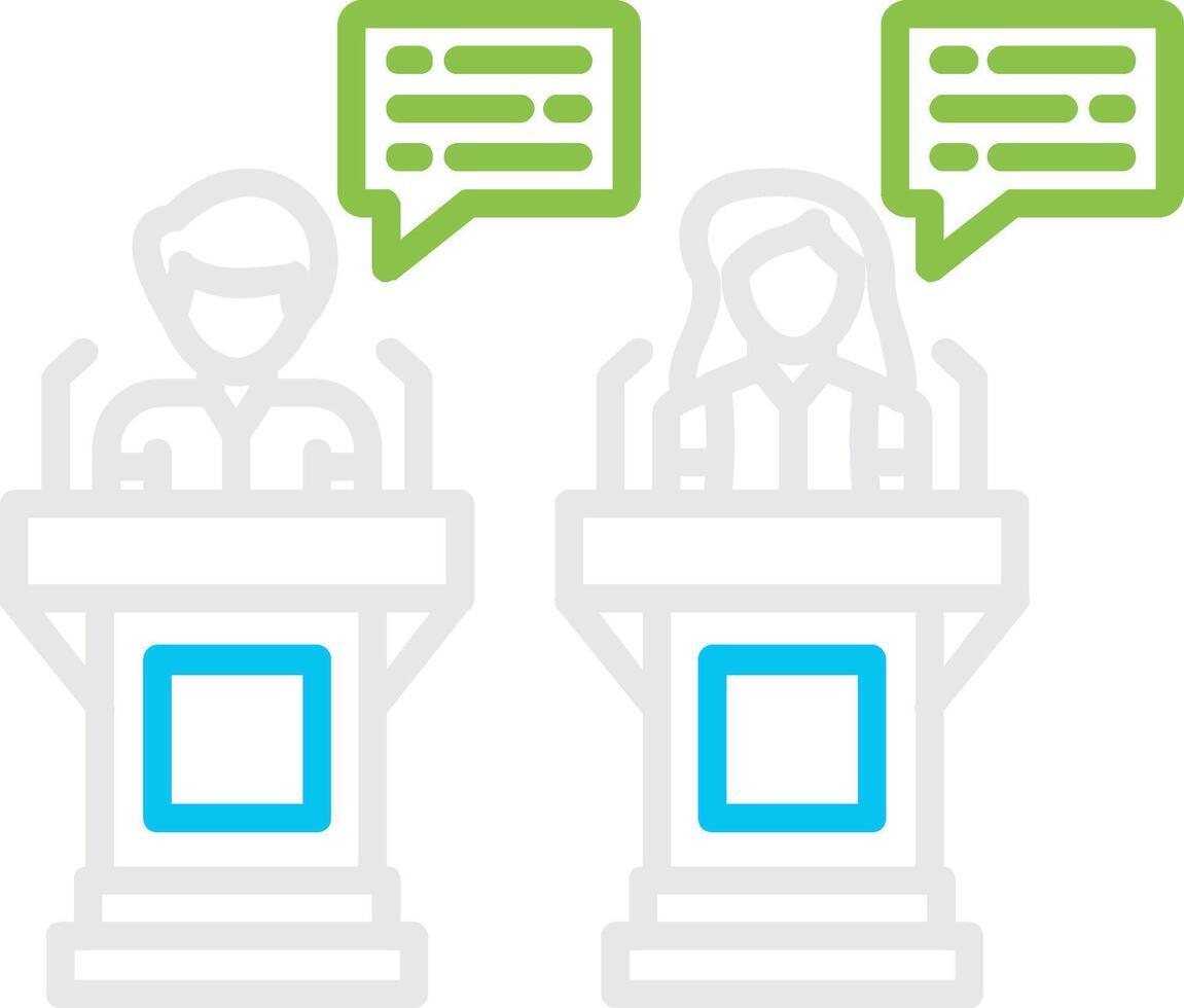 Debate Creative Icon Design vector
