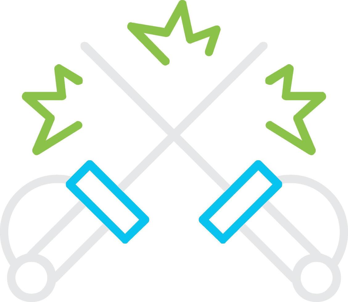 Fencing Creative Icon Design vector