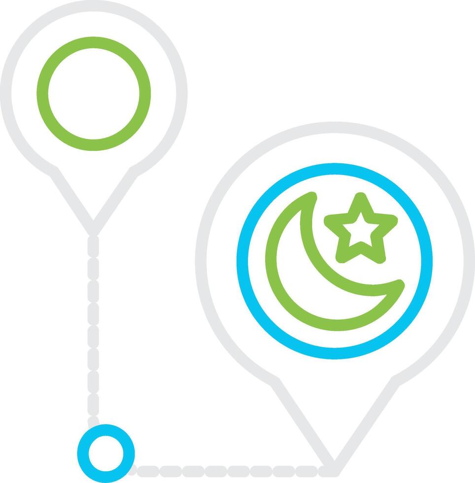 Pilgrimage Creative Icon Design vector