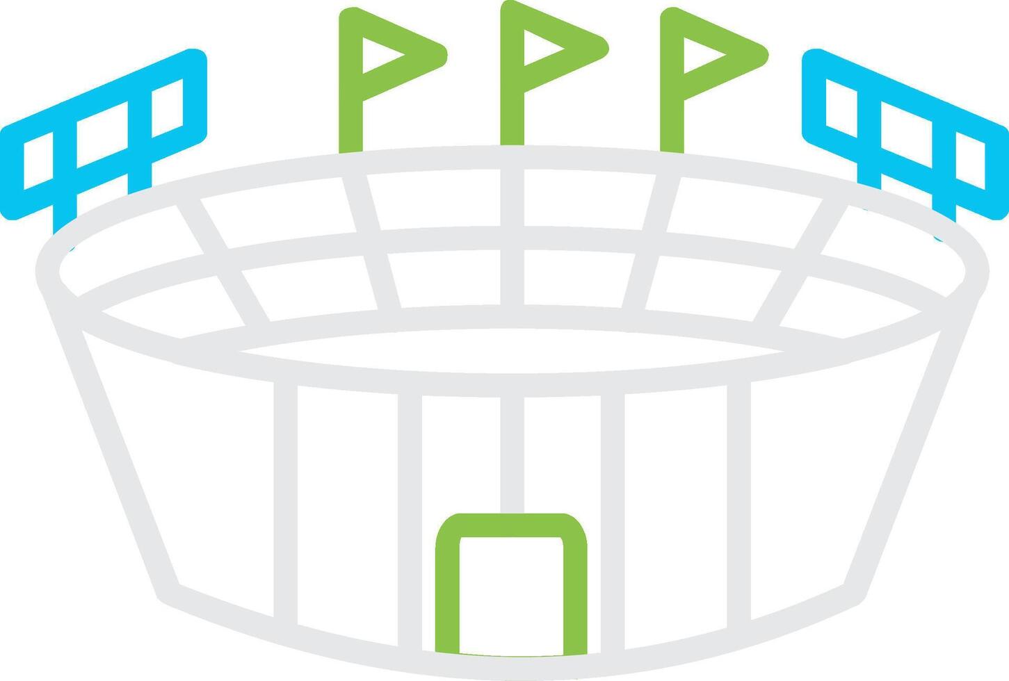 Stadium Creative Icon Design vector