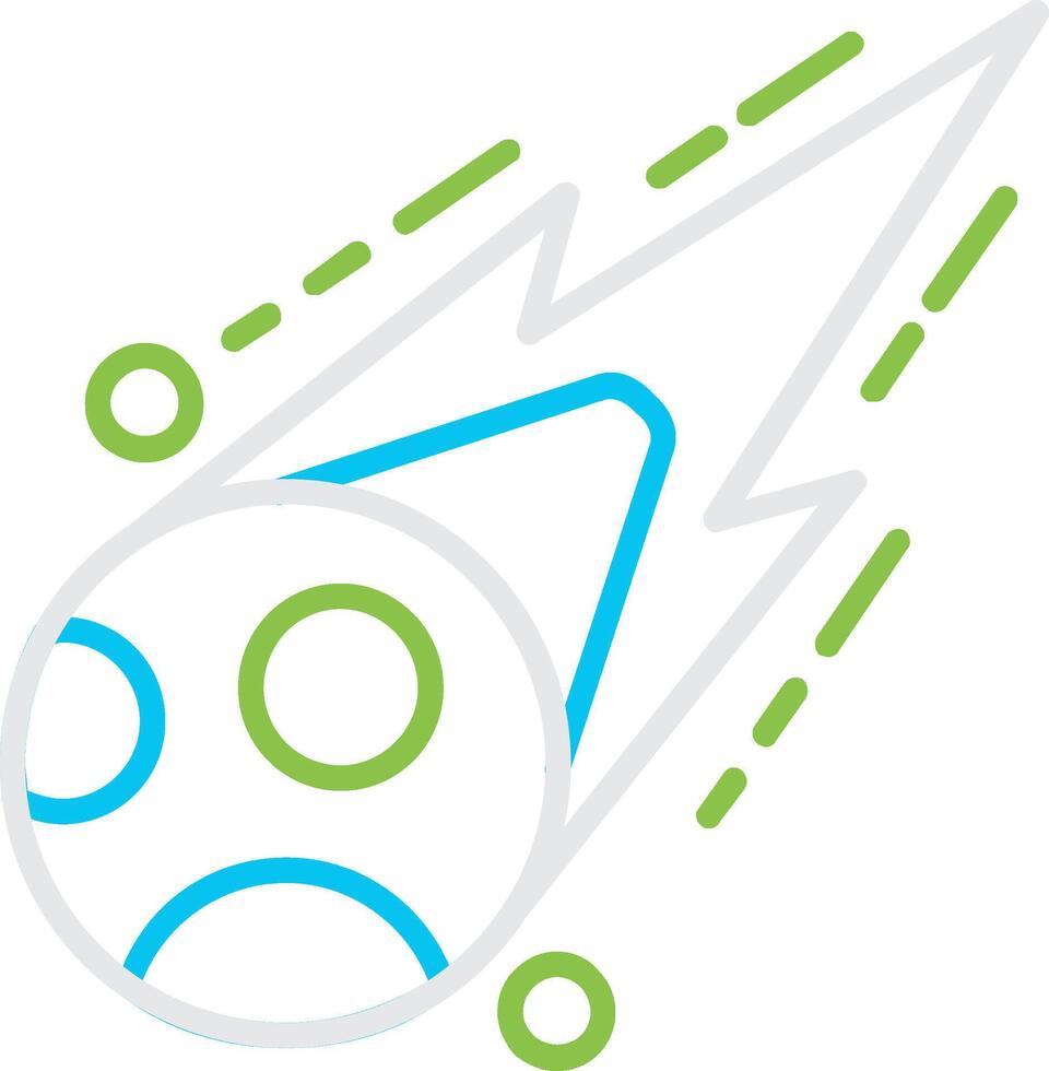 Meteorite Creative Icon Design vector