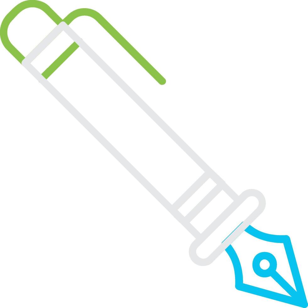 Fountain Pen Creative Icon Design vector