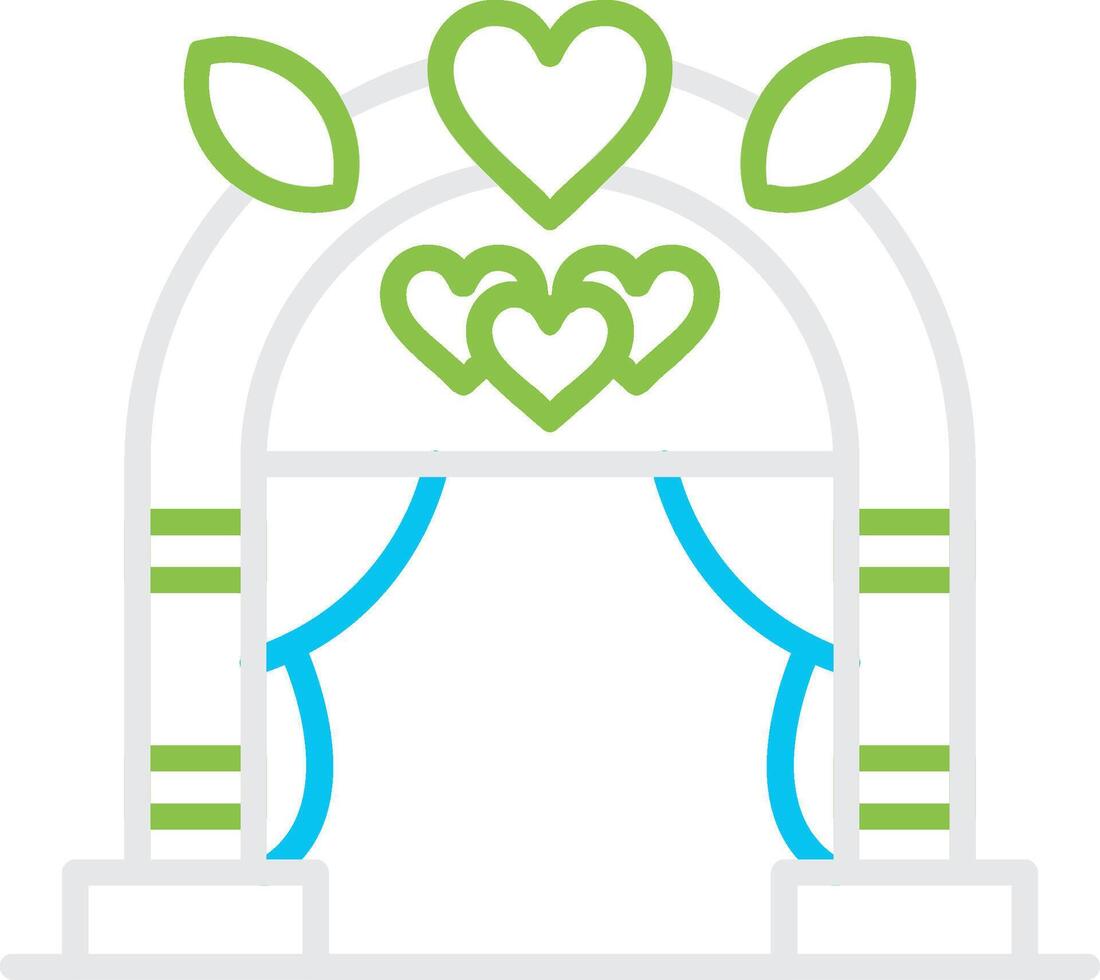 Wedding Arch Creative Icon Design vector