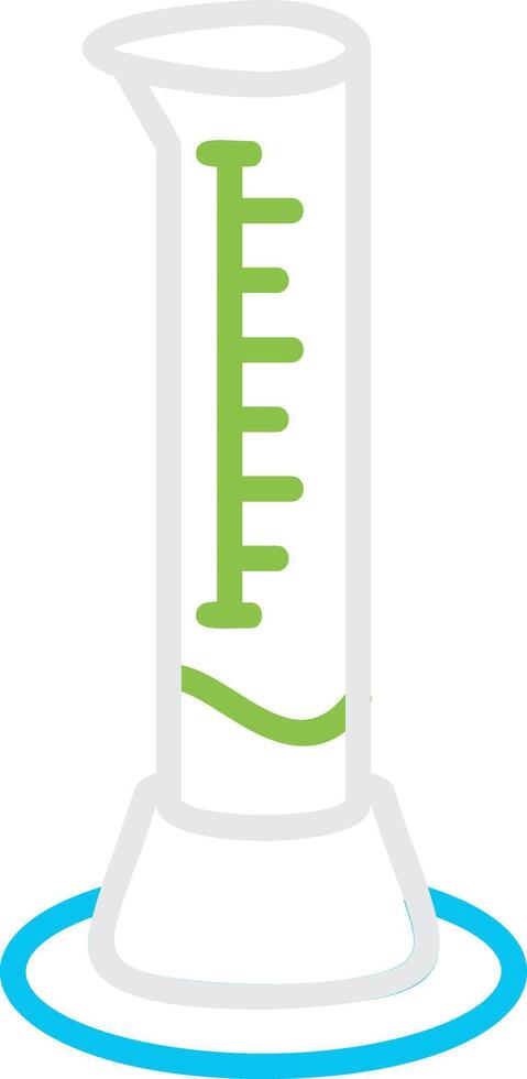 Graduated Cylinder Creative Icon Design vector