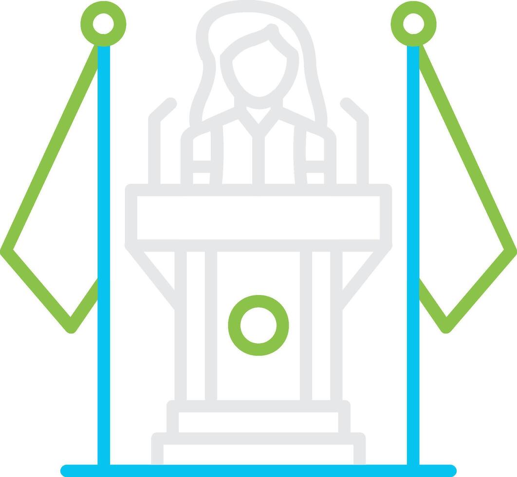 Politician Creative Icon Design vector