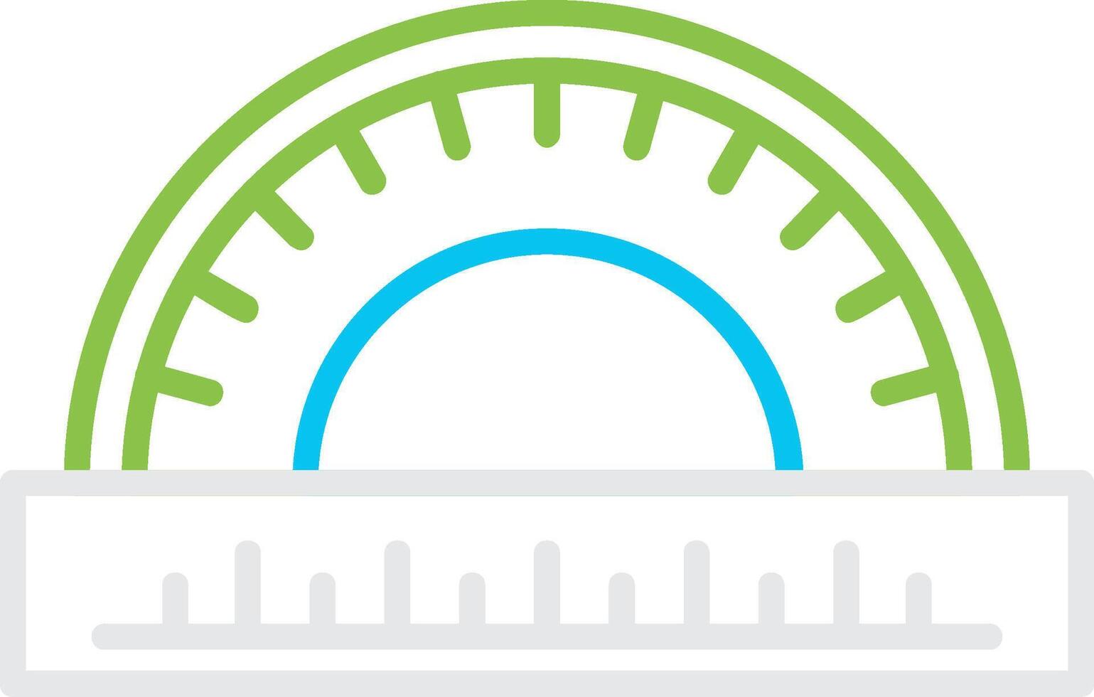 Protractor Creative Icon Design vector