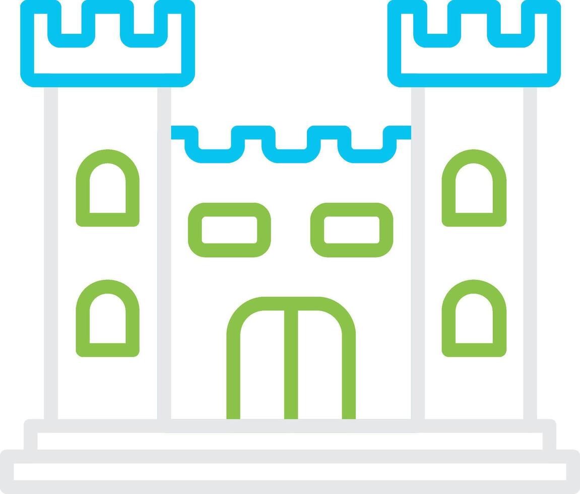 Castle Creative Icon Design vector