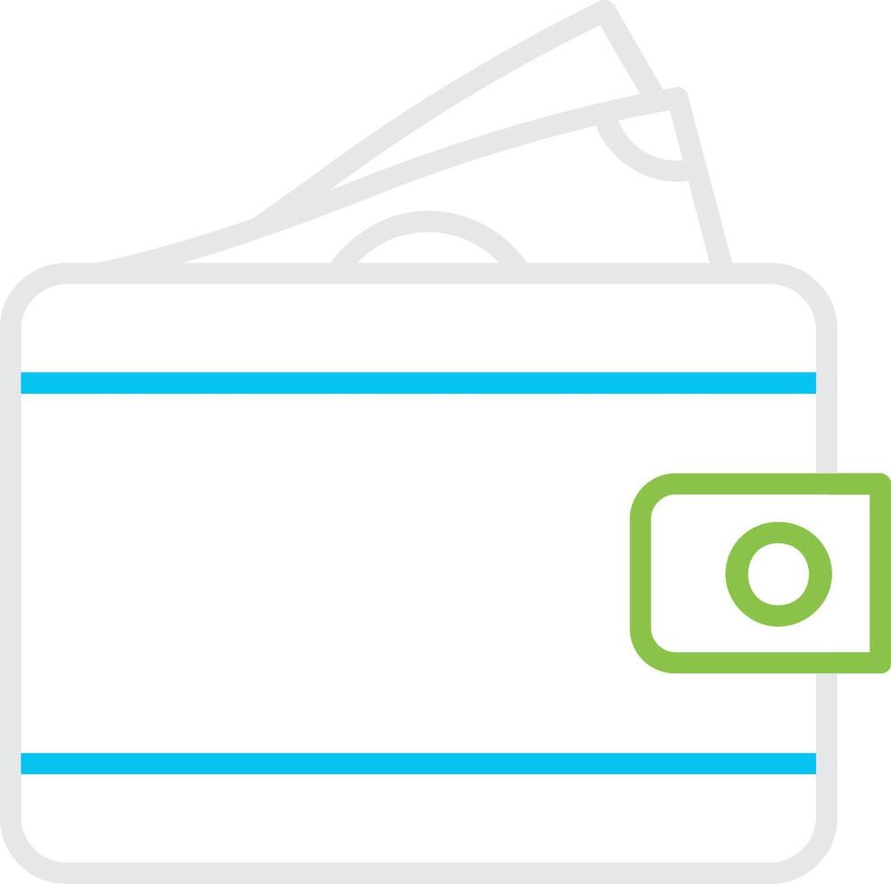Wallet Creative Icon Design vector