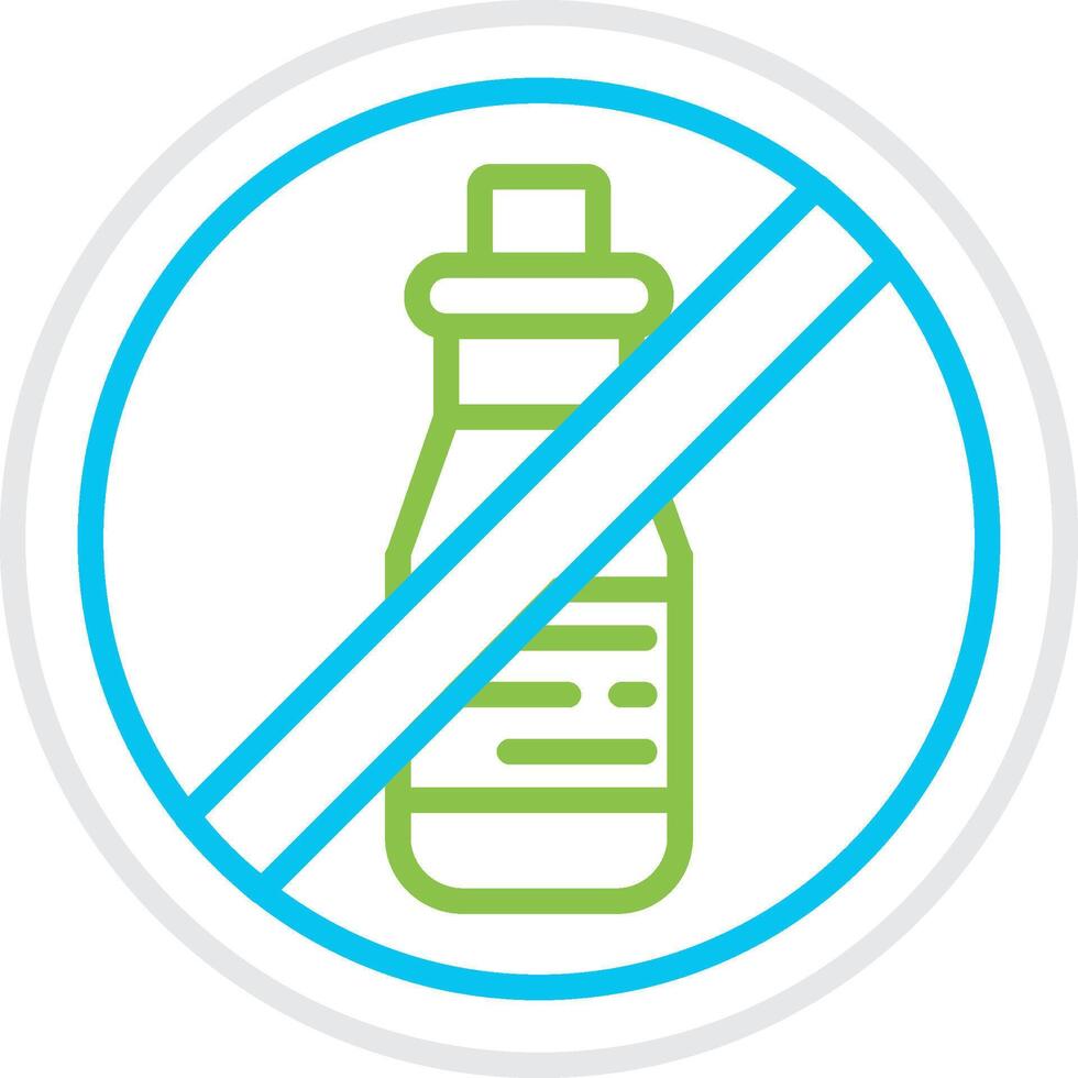 No Alcohol Creative Icon Design vector
