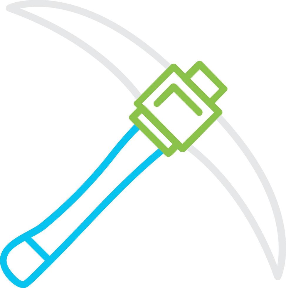Pickaxe Creative Icon Design vector