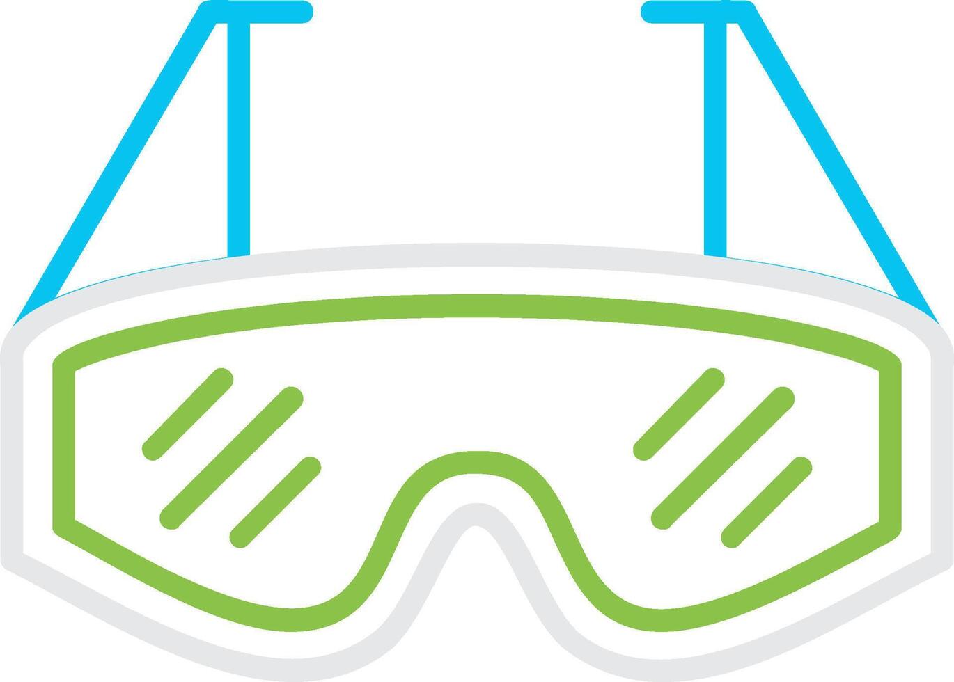 Lab Glasses Creative Icon Design vector