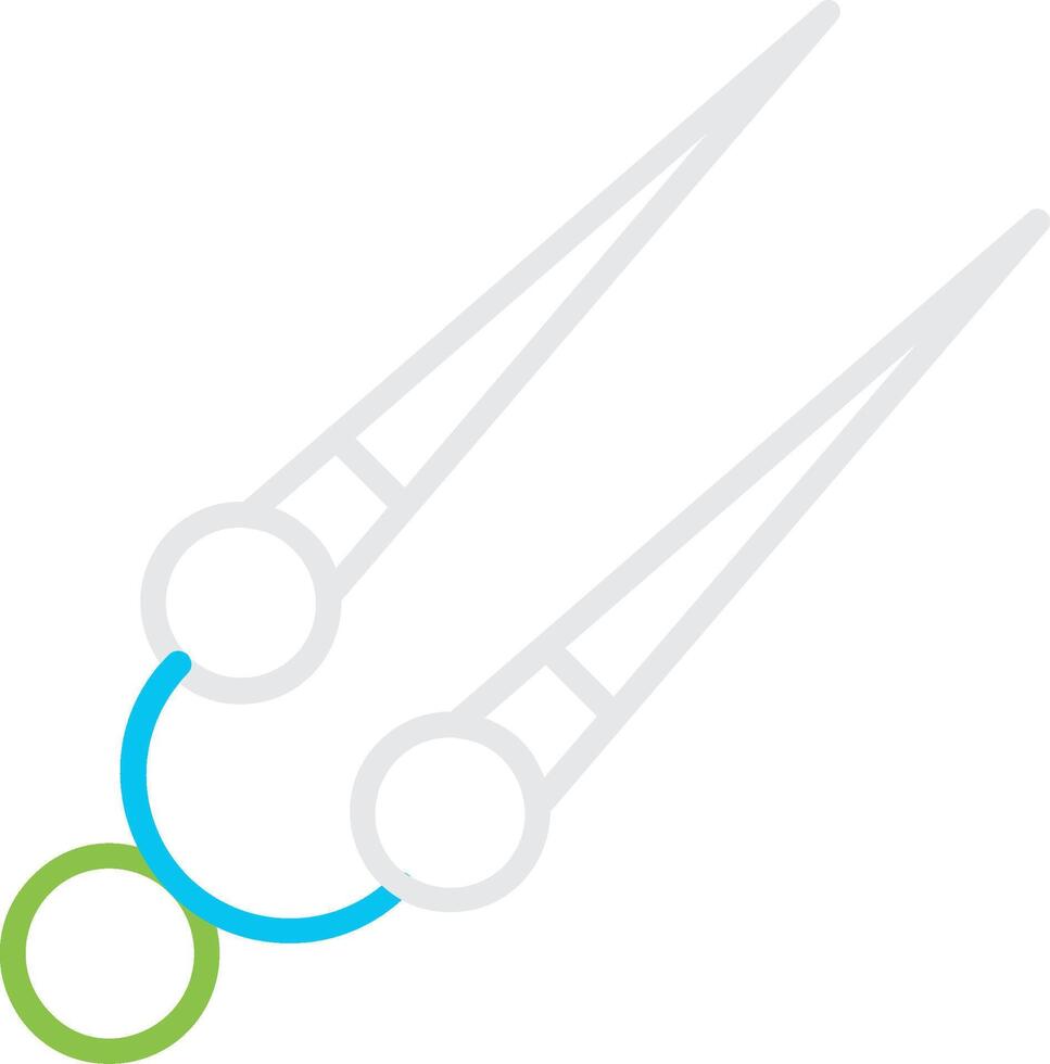 Knitting Needles Creative Icon Design vector