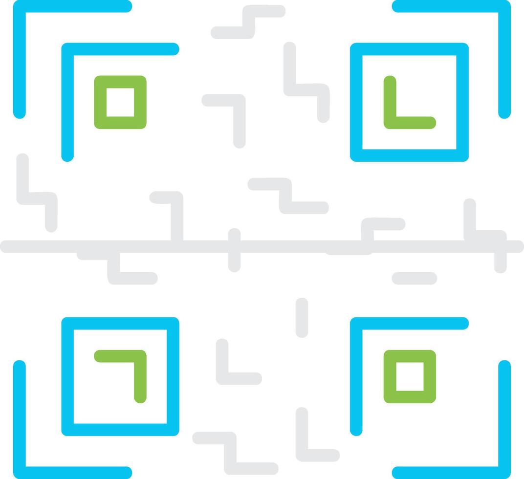 Qr Code Creative Icon Design vector