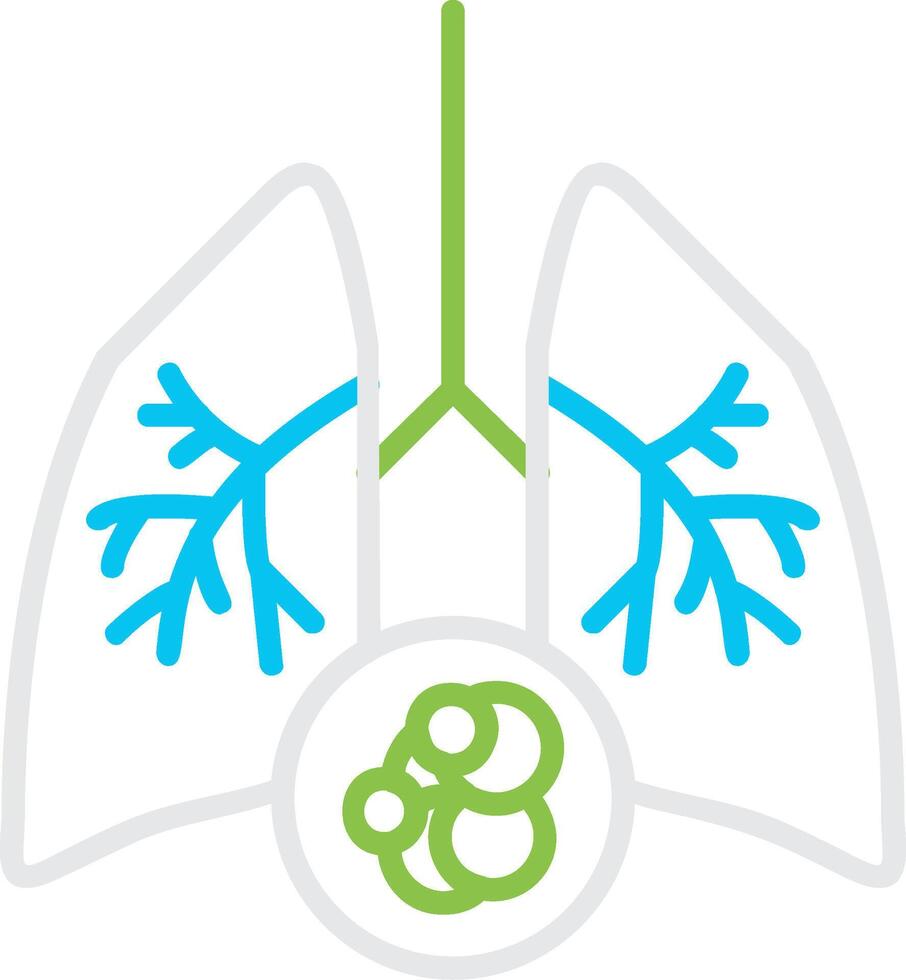Lung Cancer Creative Icon Design vector