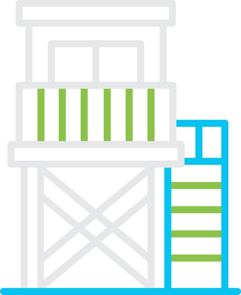Watchtower Creative Icon Design vector