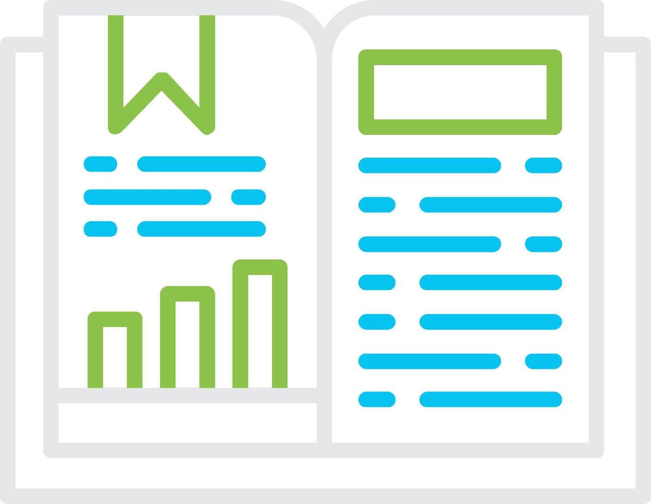 Open Book Creative Icon Design vector