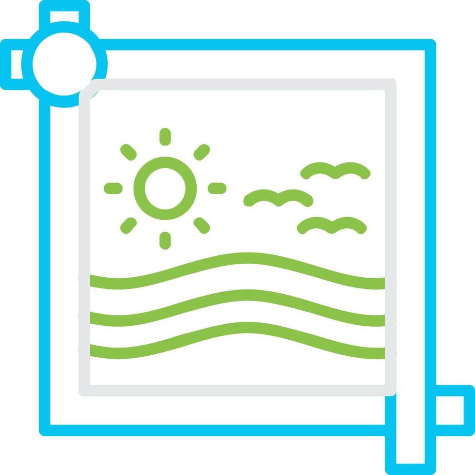 Crop Creative Icon Design vector