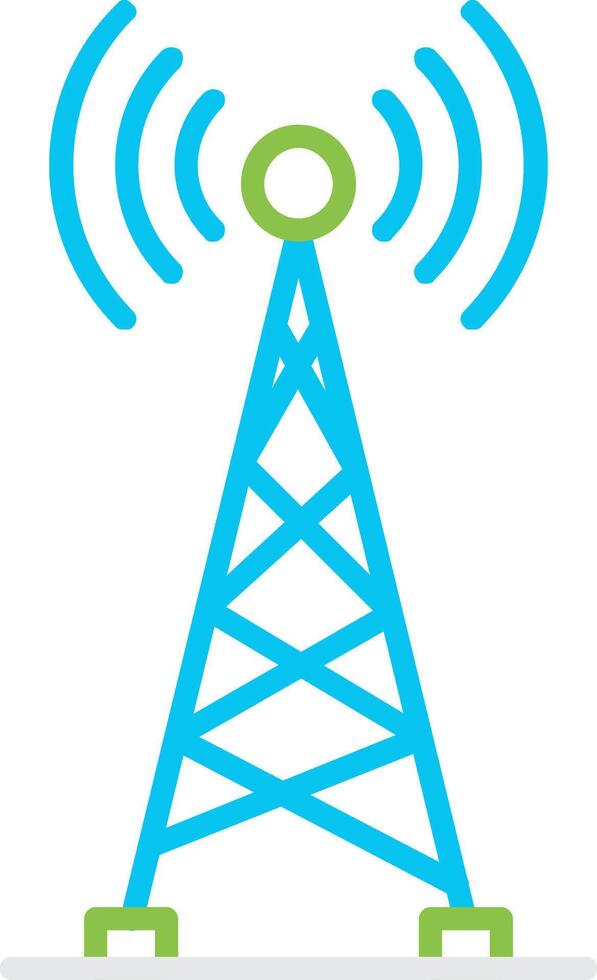 Radio Tower Creative Icon Design vector