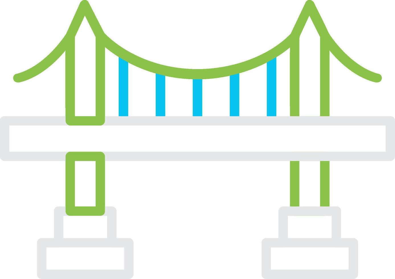 Bridge Creative Icon Design vector