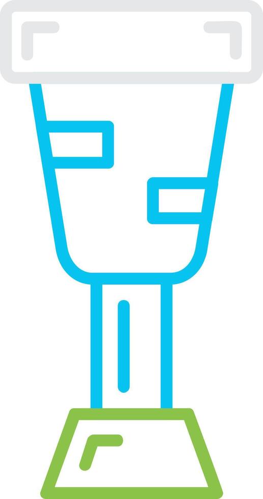 Peg Leg Creative Icon Design vector