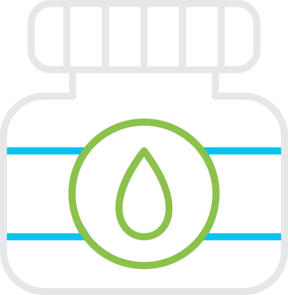 Ink Bottle Creative Icon Design vector