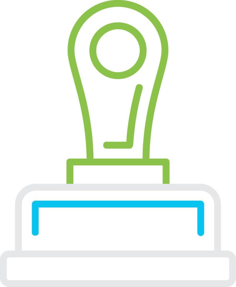 Stamp Creative Icon Design vector