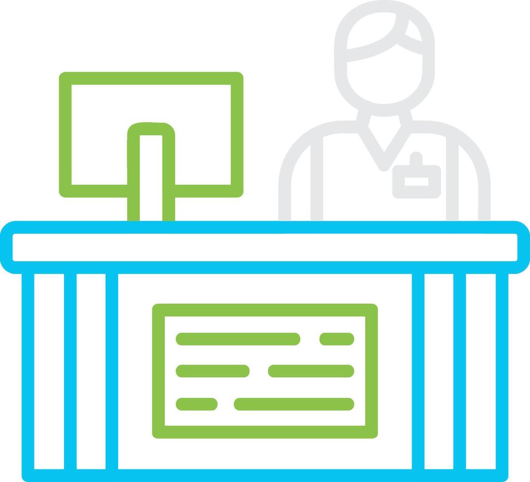 Cashier Creative Icon Design vector