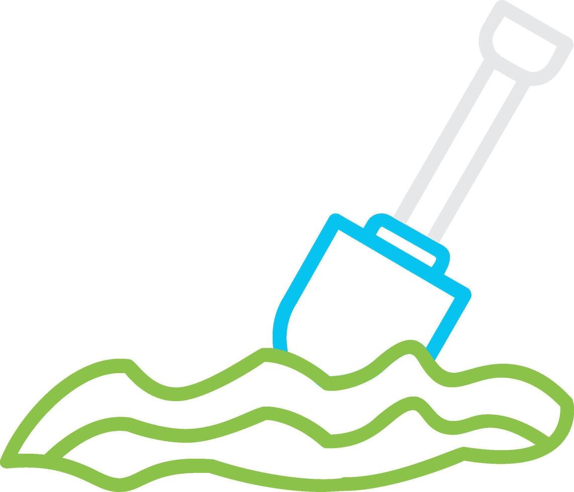 Digging Creative Icon Design vector